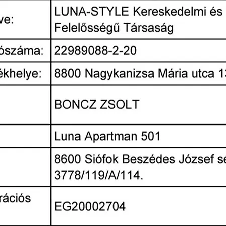 Luna Apartman501 Apartman *